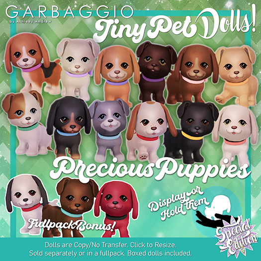Garbaggio // Tiny Pet Dolls - Precious Puppies Fullpack