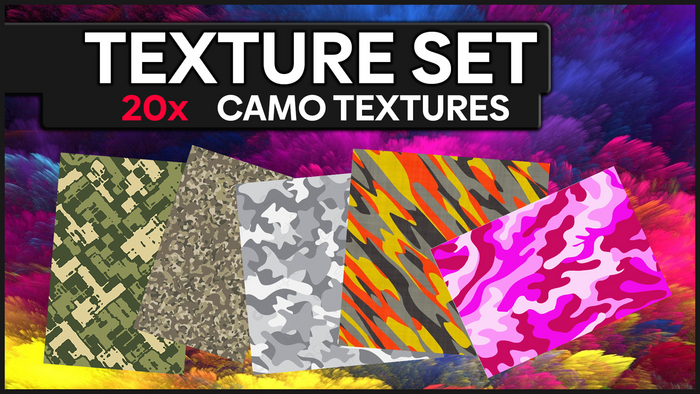 [MICHE] 20x CAMOUFLAGE TEXTURES SET