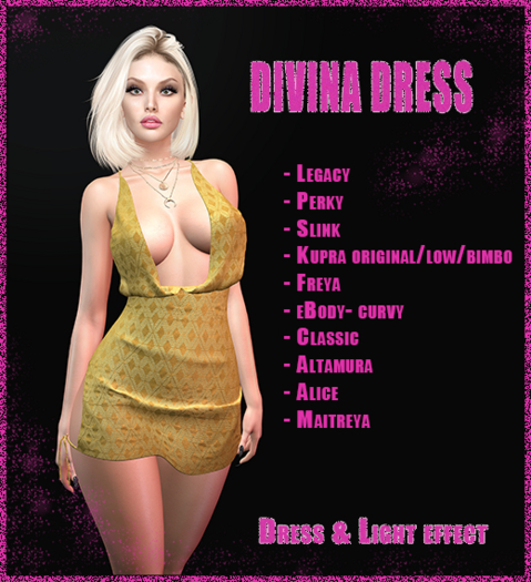 SO SIMPLY Divina Dress Gold