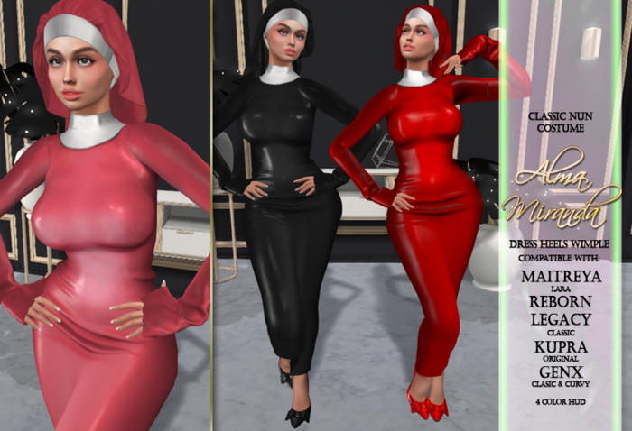red nun dress The Red Nun