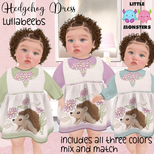*LM* Hedgehog Dress Boxed Hud
