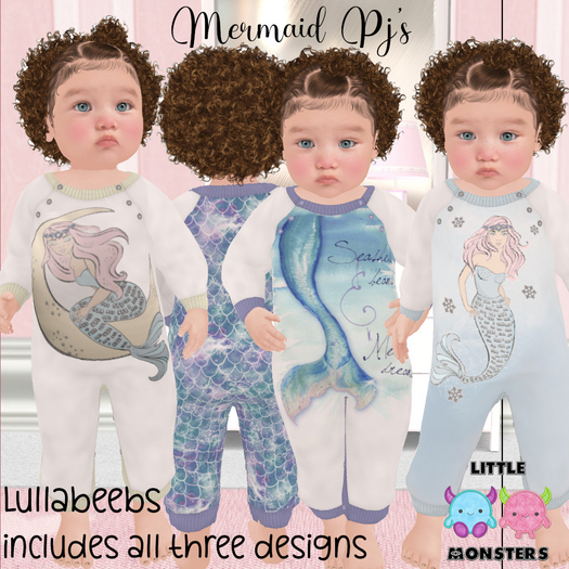 *LM* Mermaid Pjs Boxed Hud