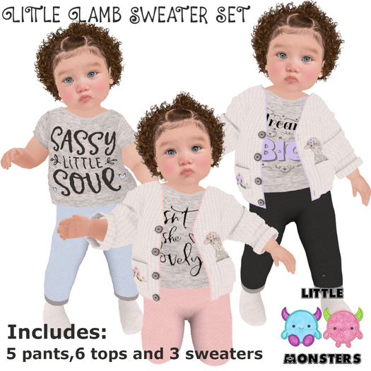 *LM* Little Lamb Sweater Set mix match  Boxed Hud