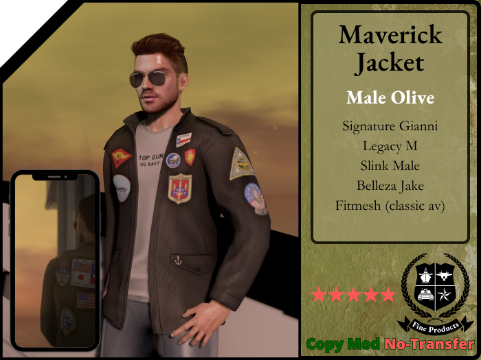 Top Gun Maverick - conjunto de chaqueta verde