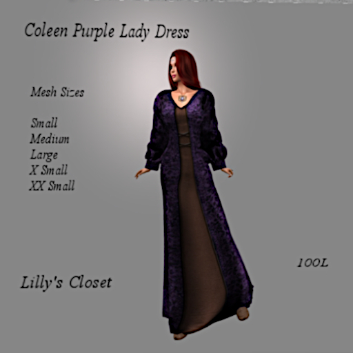 Coleen Purple Lady Dress