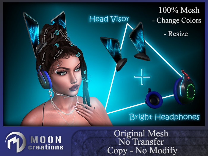 Headphones +Head Visor