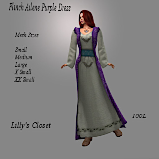 Flinch Ailene Purple Dress