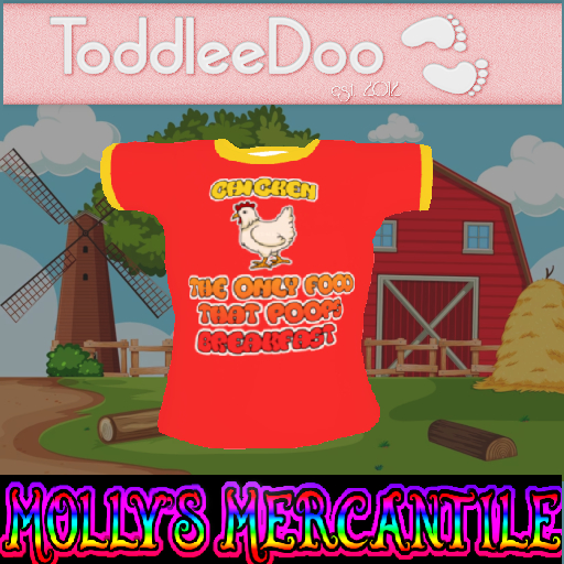 Molly's Mercantile Delivery HUD - TD KID & BABY - RED SHIRT