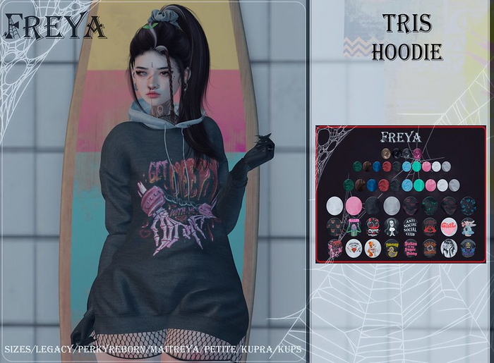 FREYA// TRIS long hoodie
