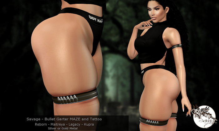 Savage - Bullet Garter MAZE and Tattoo - Add.