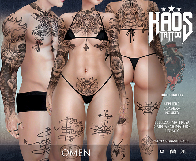 KAOS OMEN TATTOO