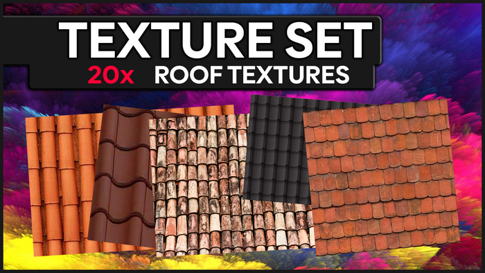 [MICHE] 20x ROOF TEXTURES SET