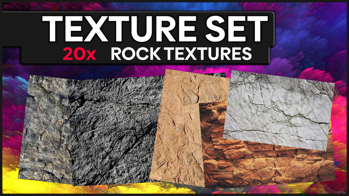 [MICHE] 20x ROCK TEXTURES SET