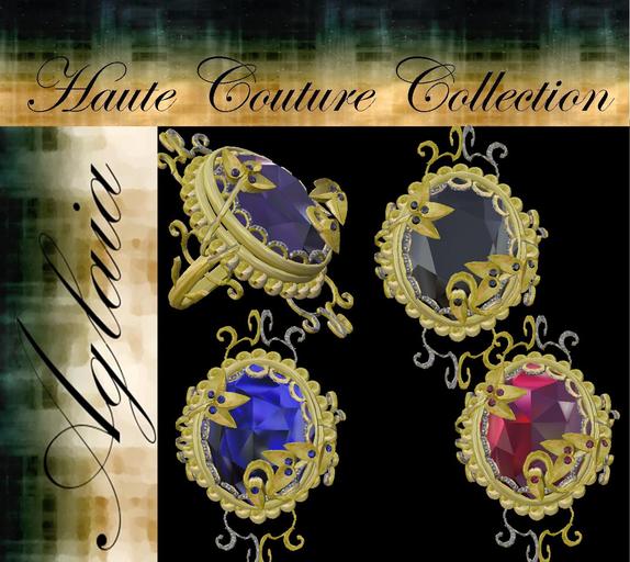 {*Aglaia*} Haute Couture - Gold Rings - All Gems