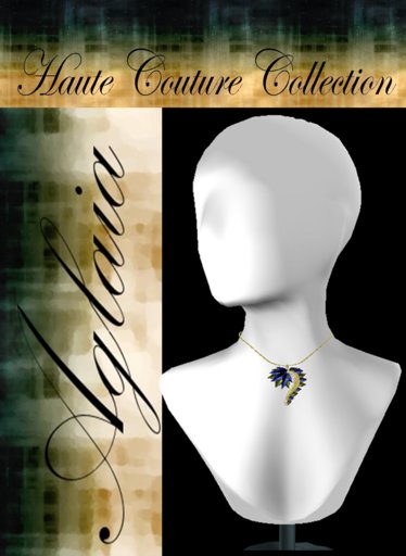 {*Aglaia*} Haute Couture - Peacock Necklace