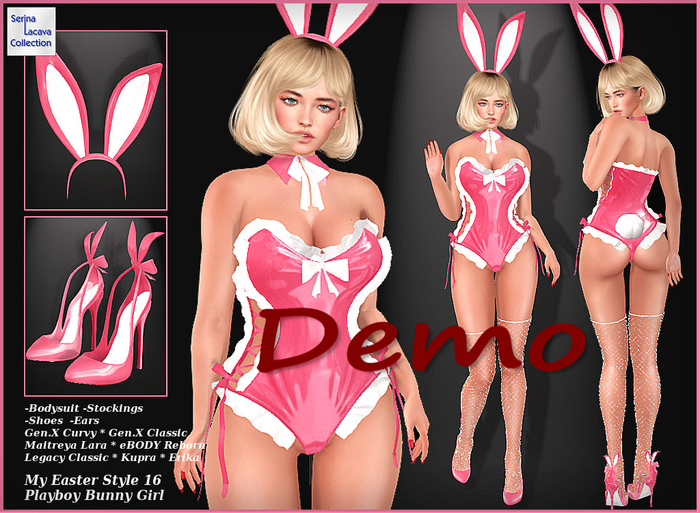 SLC Outfit My Easter Style 16 * Playboy Bunny Girl Demo