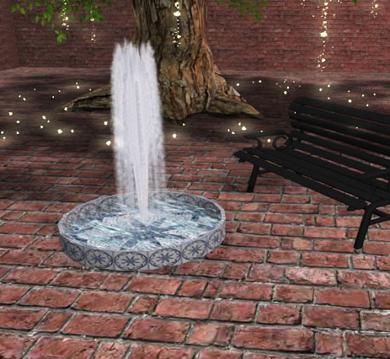 Beautiful Round Mosaic Water Fountain  2P  2Li