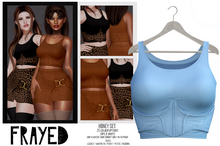 Frayed - Honey Tops - Baby Blue