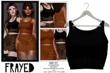 Frayed - Honey Tops - Black
