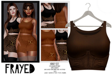 Frayed - Honey Tops - Brown