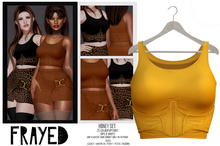 Frayed - Honey Tops - Mustard