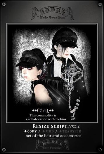 +BABEL+Ciel  Onyx Hair & Piears