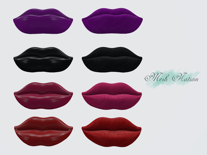* Mesh Nation * FULL PERMISSIONS Lips LoveSeat