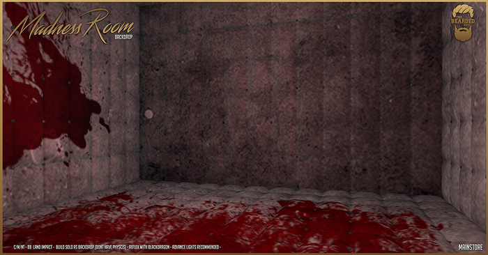 Madness Room Backdrop - The Bearded Guy