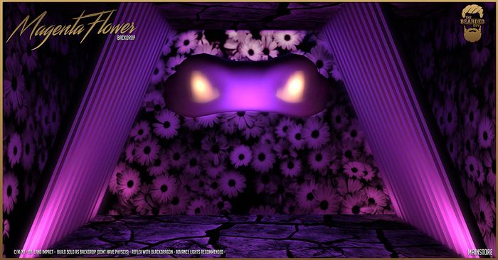 Magenta Flower Backdrop - The Bearded Guy