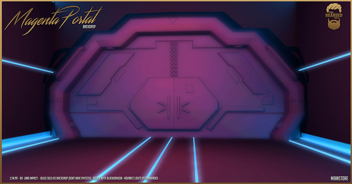 Magenta Portal Backdrop - The Bearded Guy