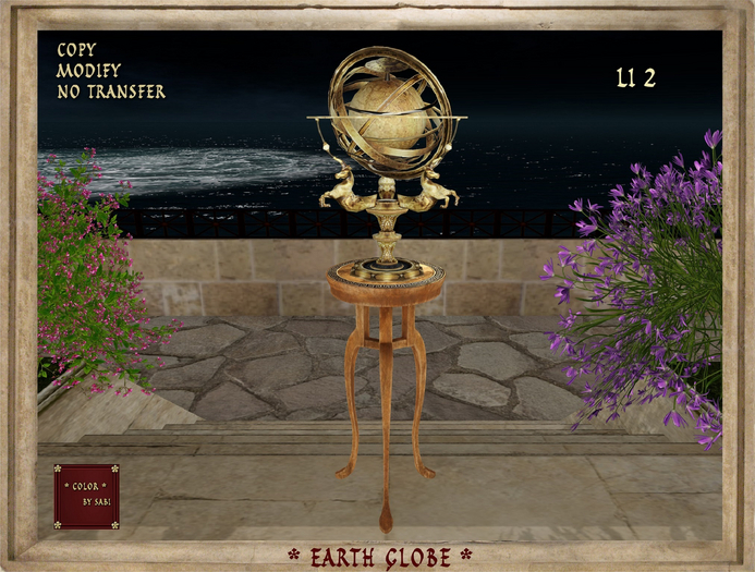 Earth globe decor