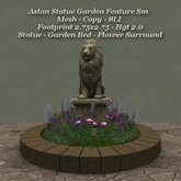 Aslan Statue Garden Feature Sm