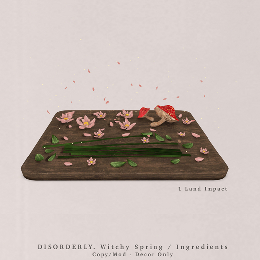 DISORDERLY. / Witchy Spring / Ingredients