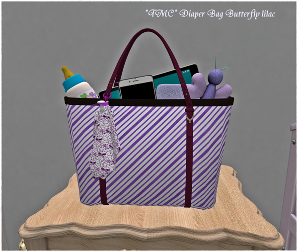 ~TMC~ Diaper Bag Butterfly lilac
