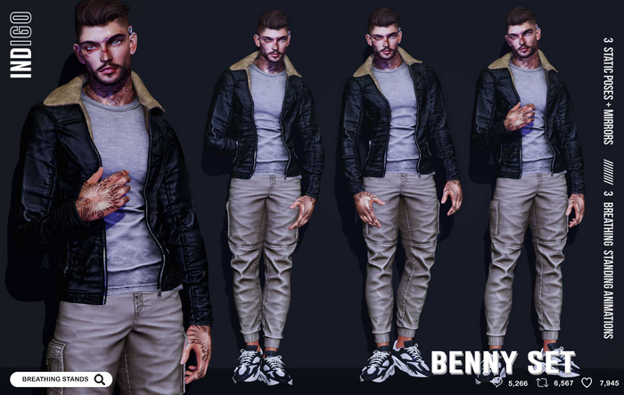 [InDiGo] Benny Breathing & Static Stands Set