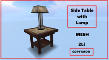 Side Table with lamp Mesh 2Li