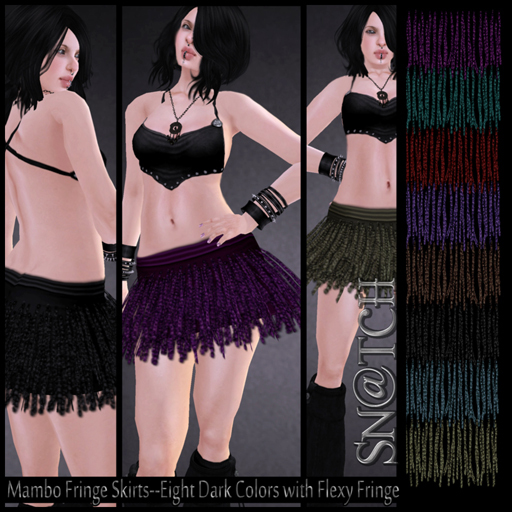 :::Sn@tch Mambo Mini Skirts (Dark):::