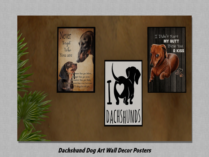 Dachshund Dog Art Wall Decor Posters-full perm art