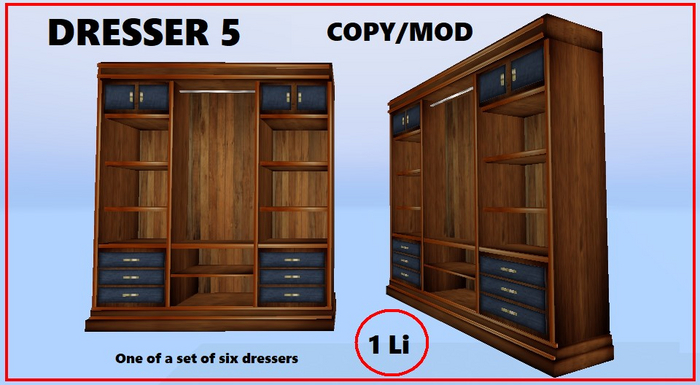 DRESSER 5 empty