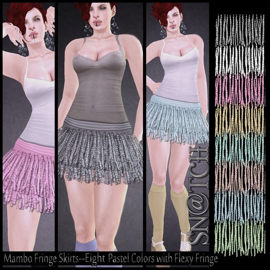 :::Sn@tch Mambo Mini Skirts (Pastels):::