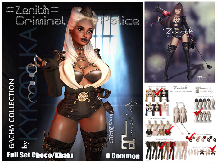 =Zenith= Criminal Police Full Set (Choco/Khaki)