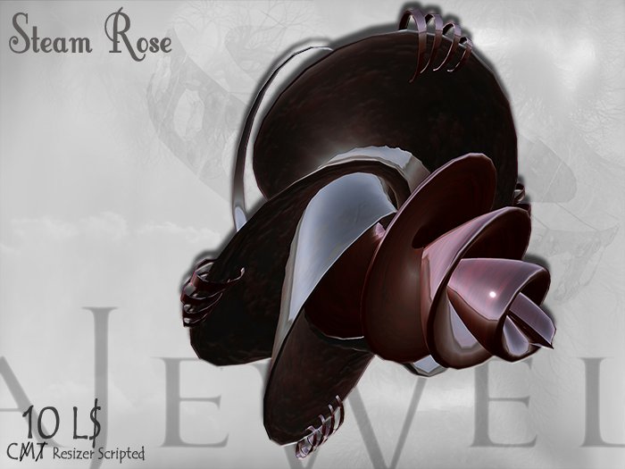::A JEWEL:: Steampunk STEAM ROSE Belly Piercing Jewelry