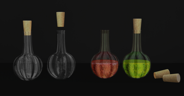 Labor glass bottle Li 1