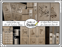 Oodles of Doodles - Bird Textures for ZimberLab Door A1