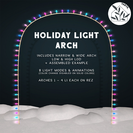 tarte. holiday light arch (pastel)