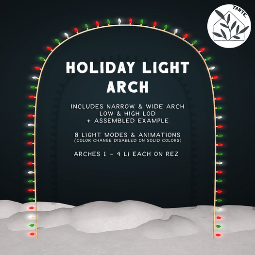 tarte. holiday light arch (peppermint)