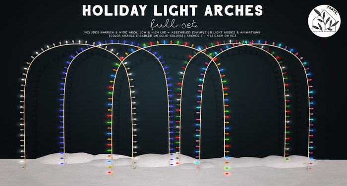 tarte. holiday light arches - FULL SET