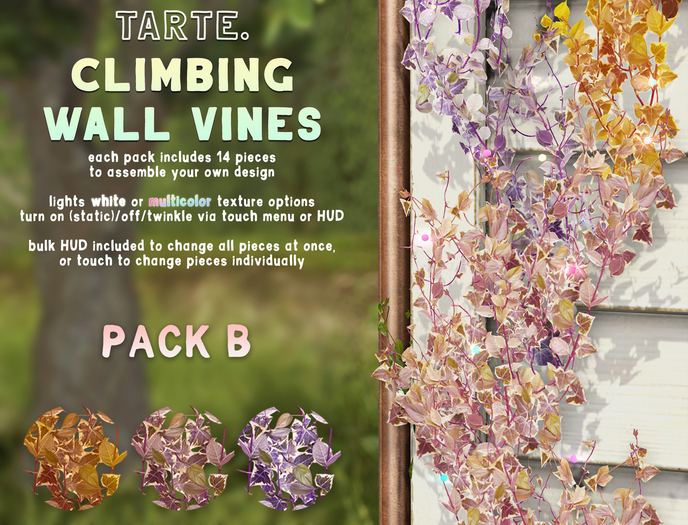 tarte. climbing wall vines (pack B)