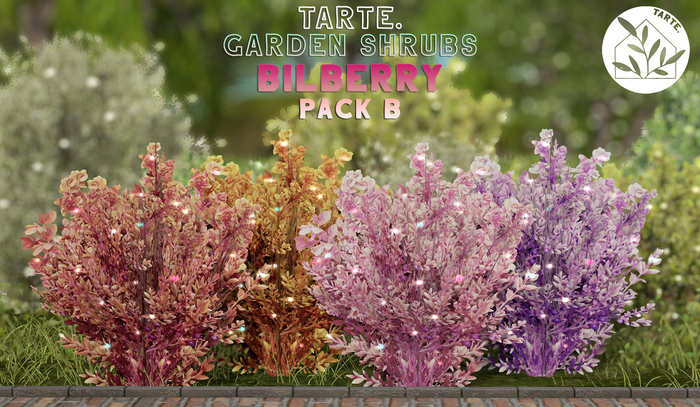 tarte. garden shrubs - bilberry (pack B)