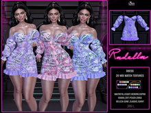 Radella Spring FLoral Dress with Ruffles, 20 Mix & Match textures,.Luna Chelsea